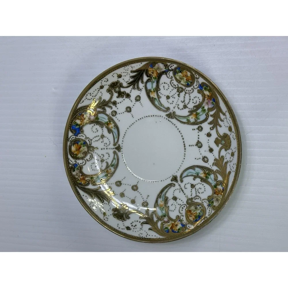 Vintage Yoshino China Made in Japan Teacup and Saucer Hand Painted